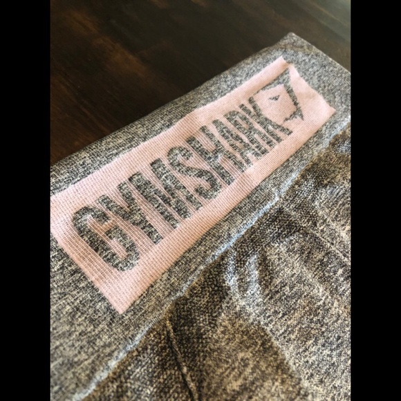 Gymshark High Waisted Flex Leggings - Grey/Pink -S - Picture 5 of 6